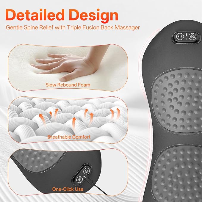 SUDAHIA 3-in-1 Electric Lumbar Support Pillow - Image 3