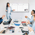 Lincia 48" x 18" Magnetic Horizontal 4 Month Dry Erase Calendar - Image 6