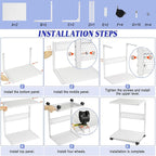 Bfttlity PC Stand Computer Tower Stand 2-Tier Metal CPU Holder - Image 7