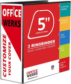 3 Ring Binder, Professional D Ring Binder 5 Inch, Presentation Folder - Image 2