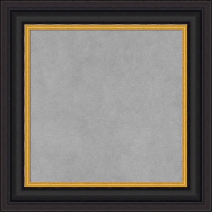 Amanti Art Black Framed Magnetic Board 22x22 Small Vision Board by AmantiArt