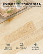 FLEXISPOT Solid Rubberwood Electric Standing Desk - Image 5