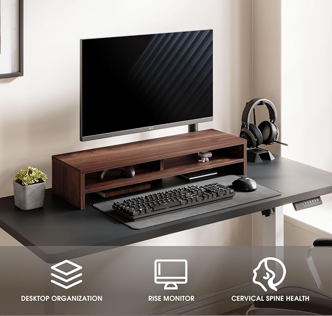 Fenge Monitor Stand, 31.5 Inch Computer Monitor Riser - Image 2