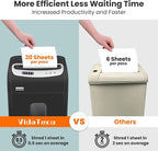 VidaTeco Paper Shredder for Home Office Heavy Duty - Image 2