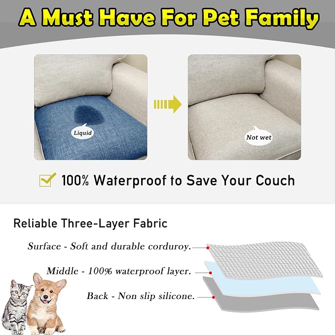 Couch Arm Covers, Waterproof Armrest Cover - Image 3