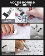 Nicpro 4 Pack Metal Mechanical Pencil Set 0.9mm, MB1000 Lead Drafting Pencil - Image 5