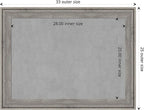 Amanti Art Grey Framed Magnetic Board 25x33 Medium Vision Board - Image 4