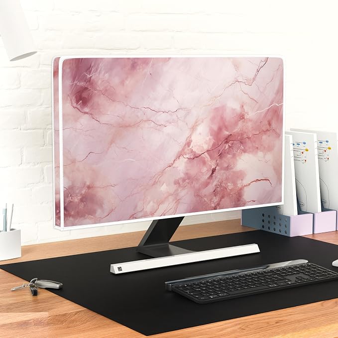 Baocicco Fashion Pink Marble Waterproof Television Cover 40, 43 Inch Full Body - Image 6