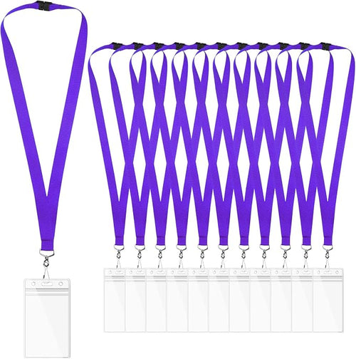12-Pack Purple Breakaway Lanyards by WEZEBEL