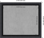 Amanti Art Black Framed Magnetic Board 23x27 Medium Vision Board - Image 4