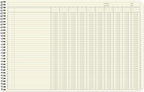 BookFactory Accounting Ledger Notebook/Large 10 Column Accounting Ledger - Image 3