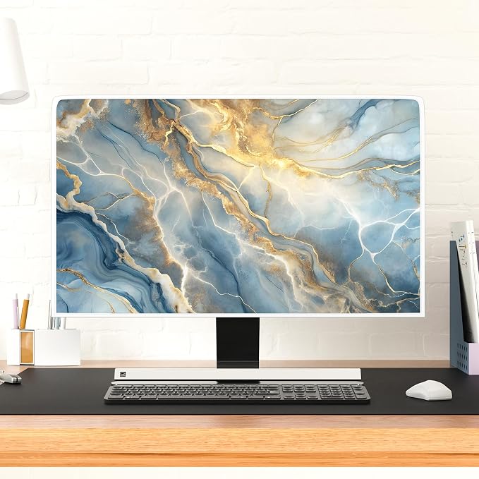 Baocicco Gold Blue Waterproof Screen TV Cover 55 Inch Modern Full Body Covers - Image 4