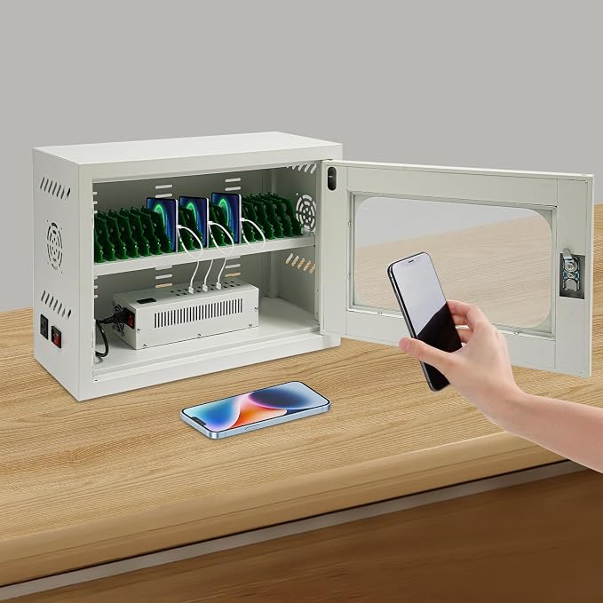 QUEWATSA Cell Phone Charging Station, 20-Device Rechargeable Mobile Phones - Image 5