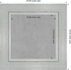 Amanti Art Silver Framed Magnetic Board 23x23 Small Vision Board - Image 3