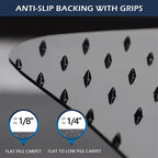 SALLOUS Office Chair Mat for Carpet, Non-Slip Floor Mat - Image 2