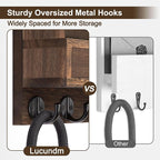 Lucundm Key Holder Wall Mount, Mail Holder - Image 5