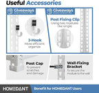 HOMEDANT 5 Tier Laminated White Boltless Metal Shelving Unit Adjustable Garage - Image 6