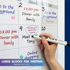 Dry Erase Four Month Laminated Jumbo Wall Calendar, Huge Quarterly Laminated - Image 4
