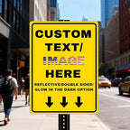 Custom Directional Arrow Sign Large, Personalized Metal Address Plaque - Image 2