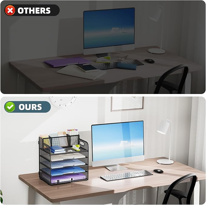 Marbrasse 5 Tier Paper Organizer - Image 6