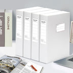 HUA JIE 2 Pack A4 Storage File Boxes Archives Case, 65mm Spine, Box File - Image 8
