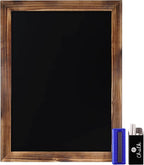 HBCY Creations 18" x 24" Torched Brown Solid Wood Frame Wall Chalkboard - Image 9