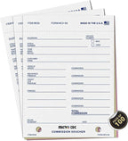 Commission Voucher Book CV-59-3 Part Carbonless Forms, Triplicate NCR Receipt by Unknown