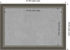 Amanti Art Silver Framed Magnetic Board 19x27 Medium Vision Board - Image 3