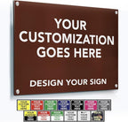 SPEEDYORDERS Custom Outdoor Metal Signs, Personalized Aluminum Signs, by SpeedyOrders