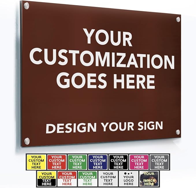SPEEDYOOKS Custom Outdoor Metal Sign, Personalized Aluminum, Customized Safety by SpeedyOrders
