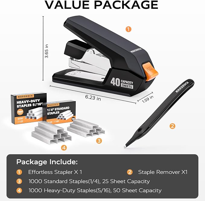 MARSROCK Effortless Stapler for Desk - Image 6
