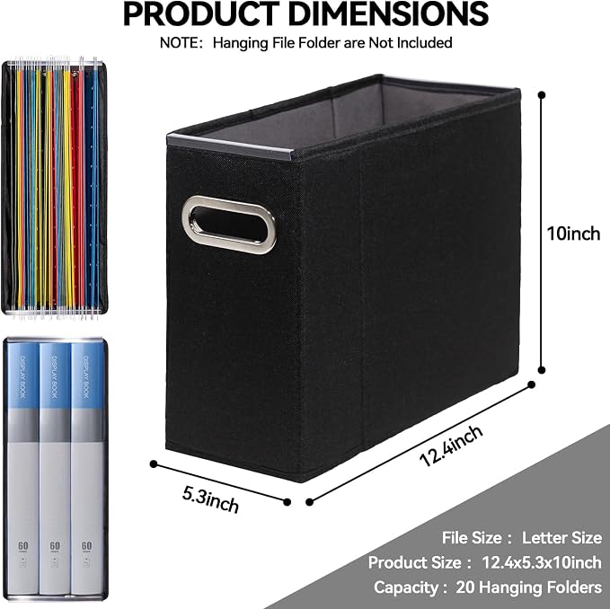 ComfortKeeper 4 Packs Letter Size File Organizer, File Folders Organizer - Image 2