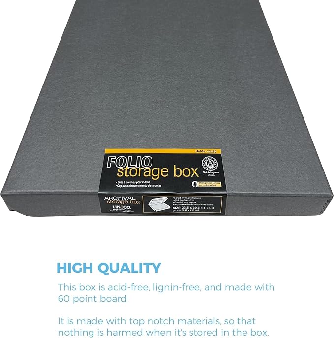 Lineco Folio Storage Box, Clamshell Design - Image 5