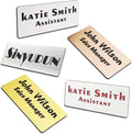 Custom Laser Engraved Name Badges by Unknown