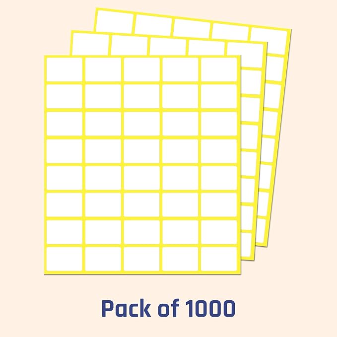 1000 Pack, 0.5" x 0.75" - Image 3