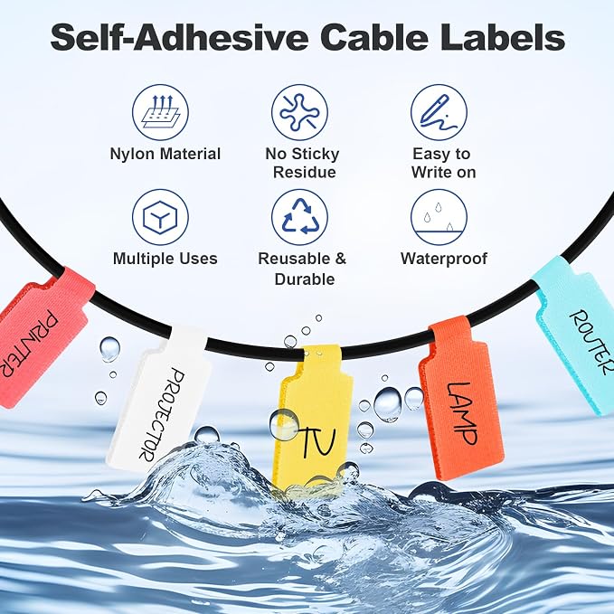 SZ.haitun 40 Pack Cable Labels Tags - Image 4