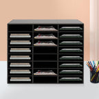 Literature Organizer with 24 Compartments | Adjustable Desktop File Sorter Mail - Image 3