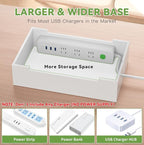 Pezin & Hulin Bamboo Charging Station, Electronic Devices Organizer - Image 5