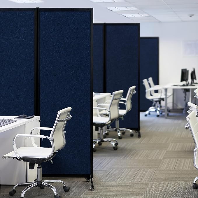 Upgrade Version Room Partition and Divider, Freestanding Rolling Dividers - Image 6