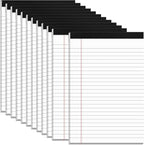 Roneky 12 Pack Note Pads 5x8, Small Legal Pads 5x8 White Writing Paper by NotePads