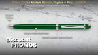 DISCOUNT PROMOS Twist Action Plastic Stylus Pens, Bulk Pack - Image 3