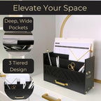 BLU MONACO | Wooden Mail Organizer - Image 3