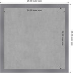 Amanti Art Grey Framed Magnetic Board 26x26 Medium Vision Board - Image 3