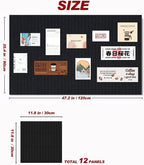Large Felt Wall Tiles Cork Boards - Image 2