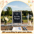 Henoyso 2 Pcs 16" x 10" Small Chalkboard Easel Tabletop Chalkboard Signs Menu - Image 5