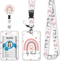 Rainbow Badge Holder Retractable Lanyard, Lanyards by Mcapirivo