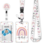 Rainbow Badge Holder Retractable Lanyard, Lanyards by Mcapirivo
