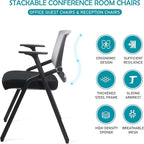 BLANEDUO Conference Room Chairs, Folding Office Desk Chair - Image 4