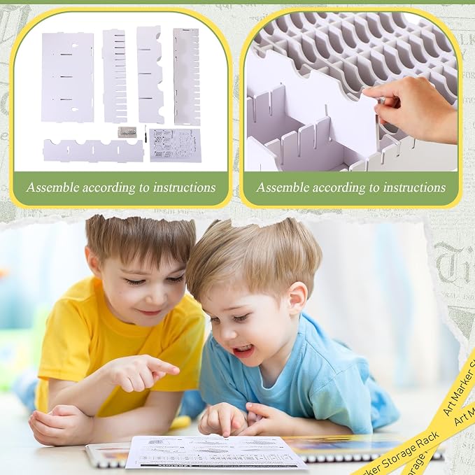 Sunnychicc 1 Pack 60 Grids Ink Pad Storage Holder Stamp Organizer, Ink Pad - Image 3
