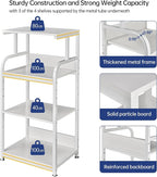 Fannova 4 Tier White Printer Stand Table - Image 5